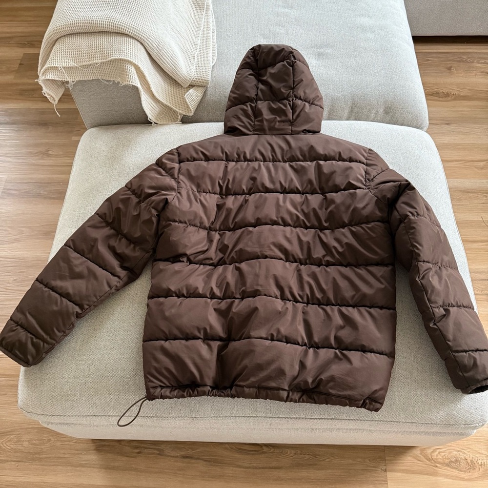 Medium old navy Brown Puffer Jacket - Picture 5 of 5